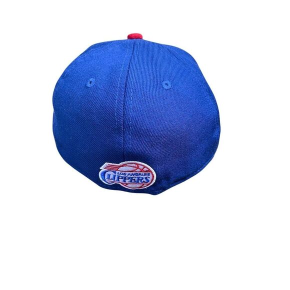 Mitchell & Ness LA Clippers Camo Brim Fitted Cap Blue Size 7 1/4 - Picture 3 of 4